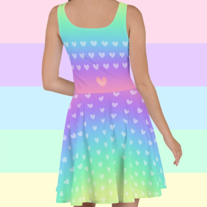 Pastel Rainbow Hearts Dress