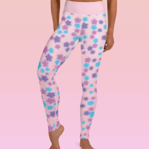 Pastel Pink Starry Leggings
