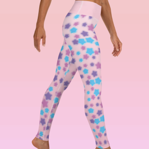 Pastel Pink Starry Leggings