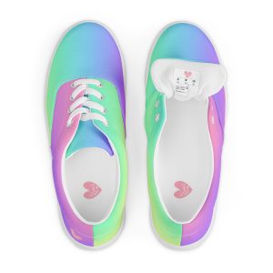 Women’s lace-up canvas shoes