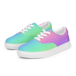Women’s lace-up canvas shoes