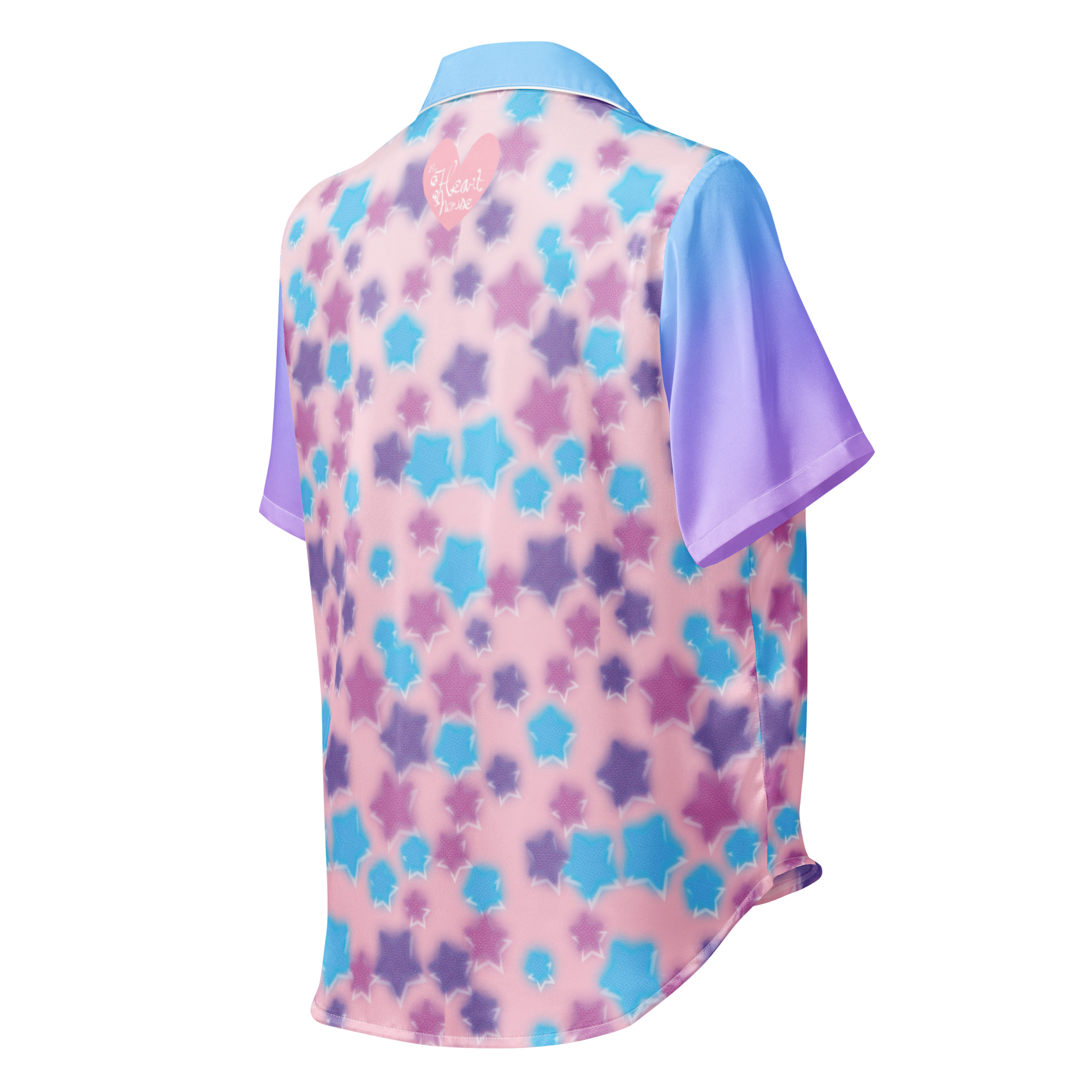 Pink Galaxies Pajama Top - Short Sleeves - Image 2